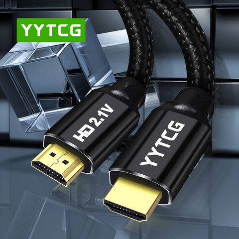 HDMI-compatible 2.1 Cable 8K 60Hz 4K 120Hz 48Gbps ARC YYTCG HDR Video Cord for Amplifier TV PS4 NS Projector High Definition ► Photo 1/6