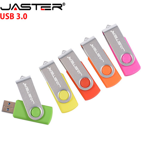 JASTER  D303 USB Flash Drive Usb Stick 3.0 Pen Drive 128GB 64GB 32GB 16GB 8GB 4GB Rotating Usb Memory Stick Pendrive ► Photo 1/6
