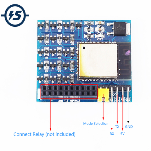 Wireless WIFI Module IoT ESP32 Relay Driver Remote Controller 16CH 16Bit Switch Module DC 5V 16 Channel APP Transceiver ► Photo 1/6