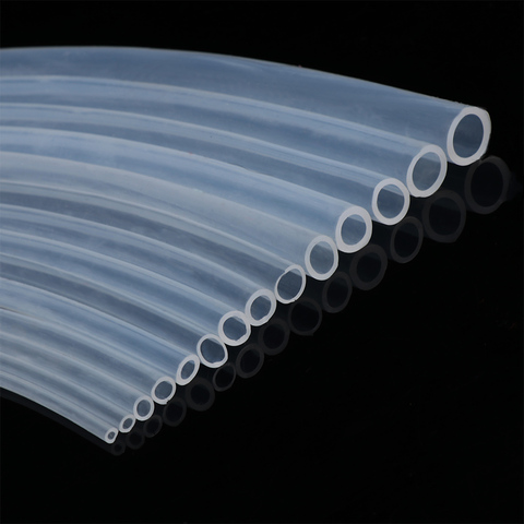 1M Food Grade Clear Transparent Silicone Rubber Hose 4 5 6 7 8 9 10 11 12 14 16 mm Out Diameter Flexible Silicone Tube ► Photo 1/6