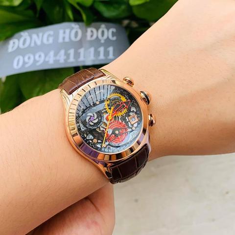 2022 Reef Tiger/RT Women Fashion Watches Swiss Ronda Movement Skeleton Watches Rose Gold Watches Date RGA7181 ► Photo 1/6