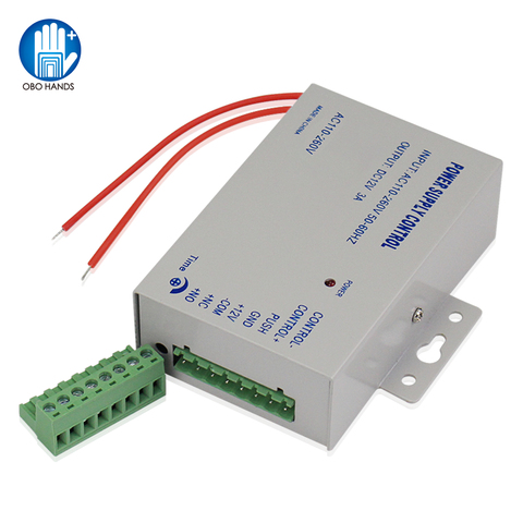 Access Control Power Supply DC12V/3A Output 110-260VAC Input Voltage with Time Delay for Electronic Lock Video Intercom K80 ► Photo 1/6