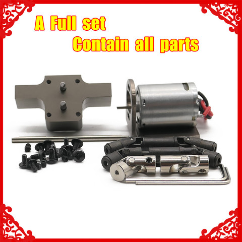 Transfer Gearbox Set +370 Motor For WPL Henglong B1 B-14 B-16 B-24 B-26 B-36 Ural Q60 Q61 Q62 Q63 Q64 Military Truck ho-up parts ► Photo 1/6