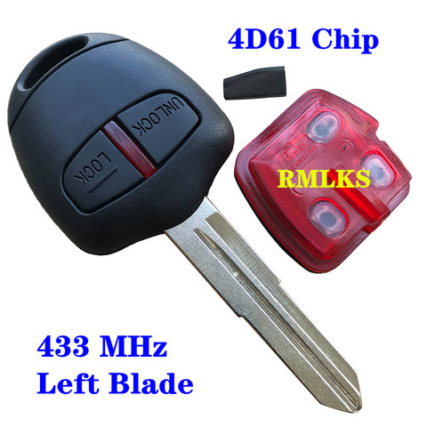 2 Buttons Remote Head Key For Mitsubishi 315/433Mhz Transponder Chip ID46 For Mitsubishi L200 Shogun Pajero Triton Key Fob MIT11 ► Photo 1/6