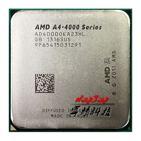 AMD A4-Series A4-4000 A4 4000   3.0 GHz Dual-Core CPU  AD4000OKA23HL Socket FM2 ► Photo 1/1