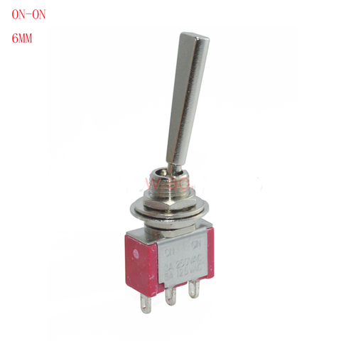 Toggle Switch Long Flat Handle 3 Pin ON-ON SPDT CE ROHS Silvery Point Model  DIY New Latching Light Switch ► Photo 1/6