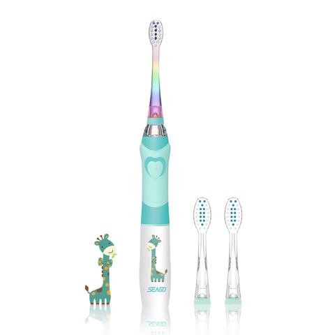 SEAGO Sonic Electric Toothbrush kids Battery Cartoon with Colorful LED Waterproof Soft Oral Hygiene Massage Teeth Care SG977 ► Photo 1/6