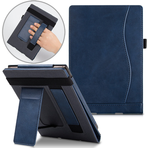 BOZHUORUI case for PocketBook Touch Lux 2/3 eReader - Handheld Stand Portable Leather cover for pocketbook 623/624/625/626/640 ► Photo 1/6