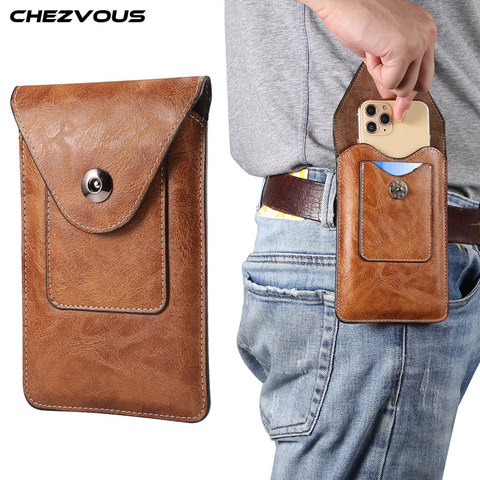 Brand Universal Smartphone Pouch Belt Clip Holster for iPhone X XR XS MAX 11 11pro max 8 7 6plus 5 5s se2022 Case Slim Waist Bag ► Photo 1/6