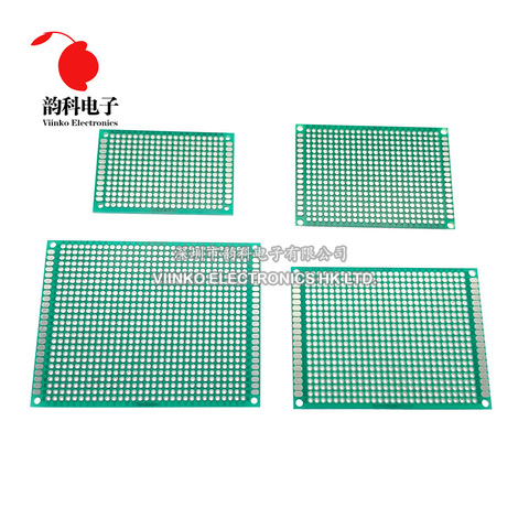 4pcs/lot 4x6 5x7 6x8 7x9 Double Side Prototype PCB Universal Printed Circuit Board Protoboard For Arduino ► Photo 1/5
