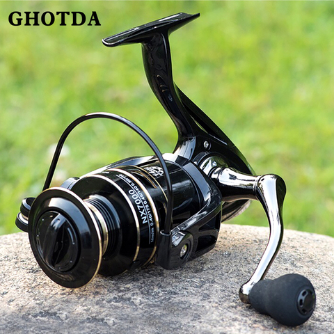 GHOTDA New 13+1BB Fishing Spinning Reel 2000-7000 No Gap Metal Spool Gear Ratio 5.2:1/ 4.7:1 Reel Carp Fishing Gear Pesca ► Photo 1/6