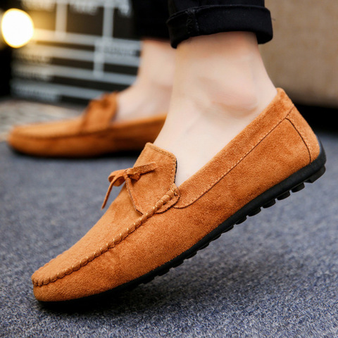 Summer Shoes Men Flats Slip On Male Loafers Driving Moccasins Homme Men Casual Shoes Fashion Dress Wedding Footwear ► Photo 1/6