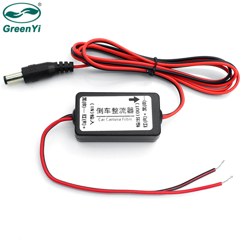 GreenYi Car Rear View Rectifier, 12V DC Power Relay Capacitor Filter Connector for Backup Auto Car Camera Filter ► Photo 1/5
