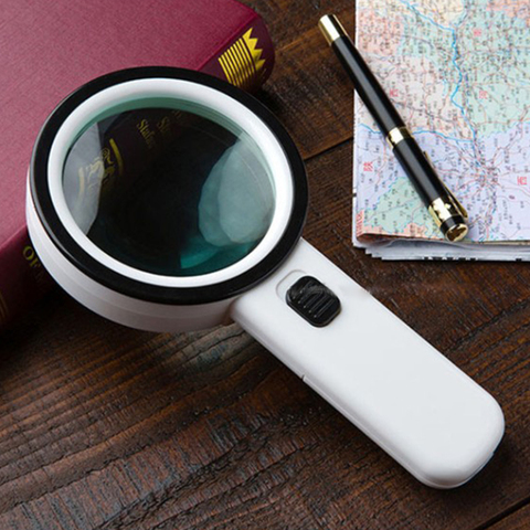 30X 12LED Lights High Magnification Magnifying Glass Lens Upgraded Magnifier Lamp Reading Magnifying Glass ► Photo 1/6