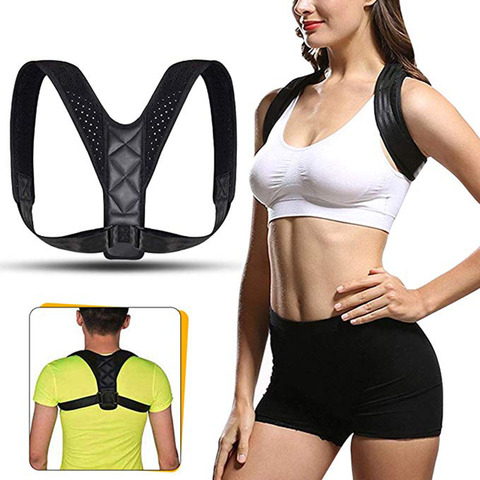 Brace Support Belt Adjustable Back Posture Corrector Clavicle Spine Back Shoulder Lumbar Posture Correction For Men Women ► Photo 1/6