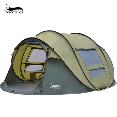 Desert&Fox Automatic Pop-up Tent, 3-4 Person Outdoor Instant Setup Tent 4 Season Waterproof Tent for Hiking, Camping, Travelling ► Photo 1/6