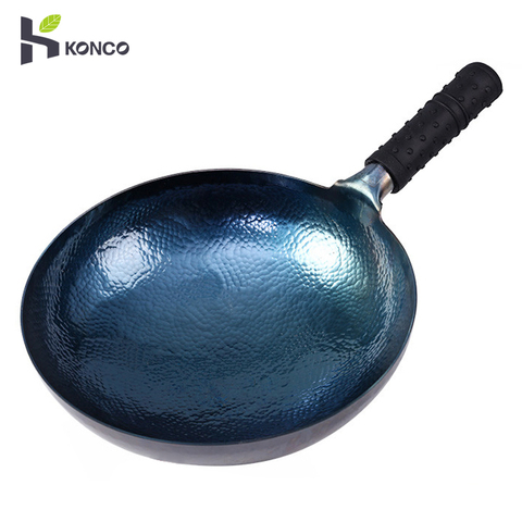 Chinese Traditional Wok,Handmade Wok and Frying Pan Thickened Uncoated Non-stick Pan Multifunctional Kitchen Cooking Pot ► Photo 1/6
