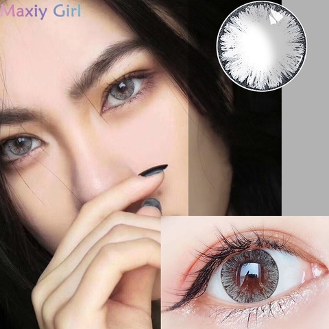 Gray Color Contacts Eye Lenses For Beauty Big Eyes Girl Pupil Series Halloween Lentes Cute Women Cosmetic ► Photo 1/6