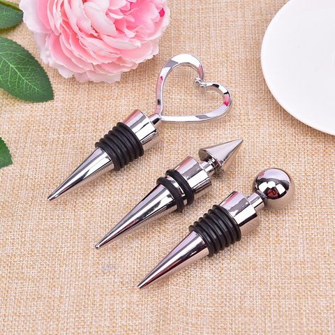 1 Piece Bottle Stopper Heart Shaped Red Wine Champagne Wine Bottle Stopper Wedding Gifts Bottle Cover Kitchen Accessories ► Photo 1/6