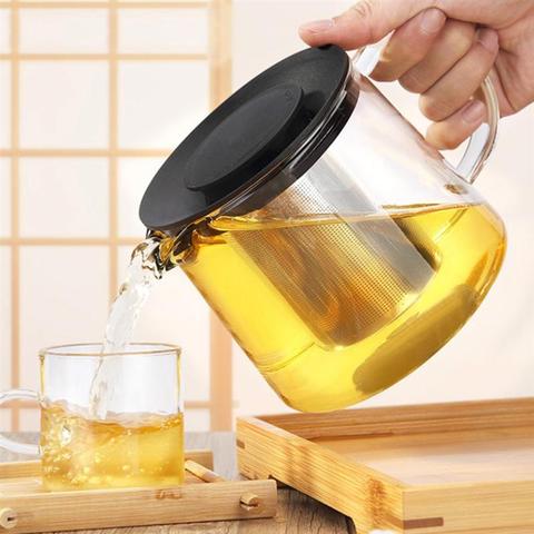 Household Glass Teapot Heat Resistant Glass Tea Pot Healthy Teapot Heatable Kettle 600ml/1000ml/1500ml ► Photo 1/6