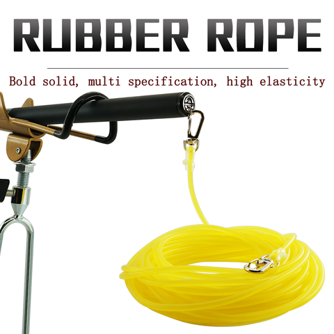 3/5/8/10/15/20m Fishing Pole Rope Protection Elastic Rubber rope Prevent Missing With Hooks Safety Anti-winding Hose Anti-bite ► Photo 1/6