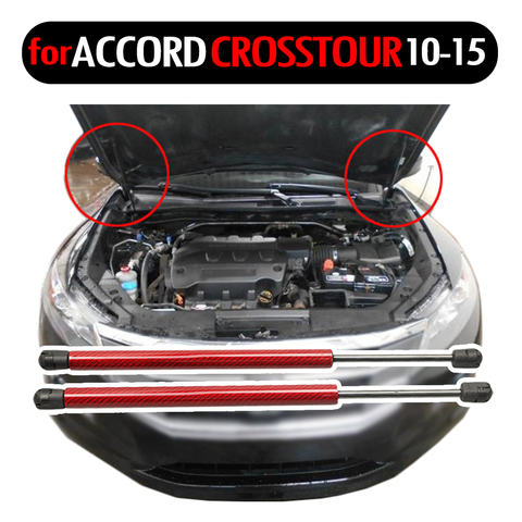 for HONDA Accord Crosstour 2010-2015 Hatchback 2pcs front hood bonnet Gas Struts Spring Lift Supports Absorber Damper Shock ► Photo 1/1