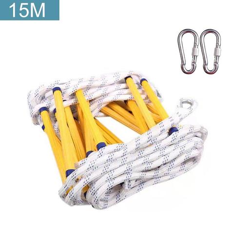 3M/5M/8M/10M/15M Fire Escape Ladder Anti-skid Rescue Rope Emergency Work Safety Response Self-rescue Lifesaving Rock Climbing ► Photo 1/6