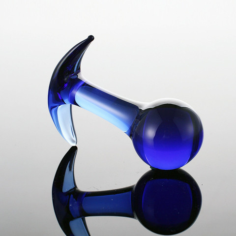 Anchor Style Pyrex Glass Crystal Artificial Dildo Expander Anal Plug Ball for Men Women Bdsm Bondage Adults Games Sex Products ► Photo 1/2