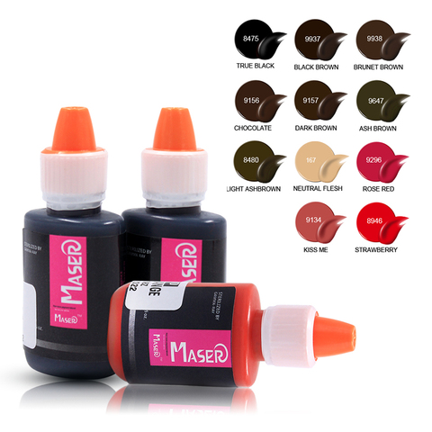 1PC Professional Permanent Makeup Machine Pigments Set Tattoo Ink  Microblading Pigpigment Eyebrow Lip Eyeliner Make up 25 color ► Photo 1/6