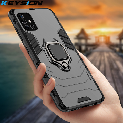 KEYSION Shockproof Case For Samsung A51 A71 5G A41 M40 M21 M31 A8 A9 2022 Phone Cover for Galaxy S20 Plus 20 Ultra M30S A21S A31 ► Photo 1/6