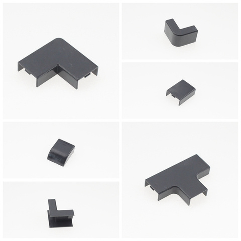 PVC trunking accessories 15x10mm Wall Cable Duct Connection Fixer Fastener Holder Yin angle three-way direct plug wire fitting ► Photo 1/6