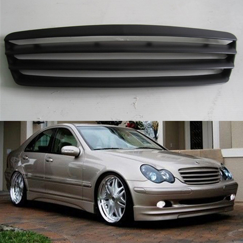 Body kit front bumper cover Refitting grill Accessories carbon fibre racing grille use for benz C-class Sedan w203 2001--2007 ► Photo 1/4