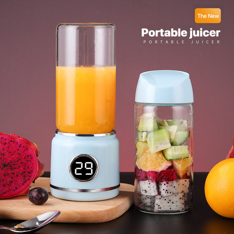 420ml Portable Blenders 304 stainless steel six leaf blade 16000 revolutions per minute USB Electric Blenders Kitchen Appliances ► Photo 1/6