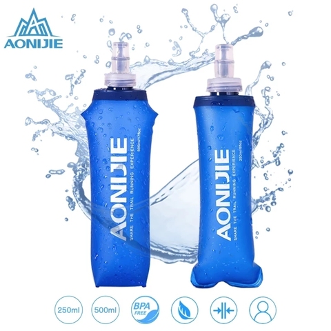 AONIJIE Hydration Pack Soft Flask Folding Collapsible Water Bottle 250ml 500ml TPU Free For Running Waist Bag Vest SD09 SD10 ► Photo 1/6