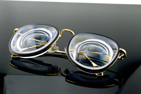 Women Super Large Frame Custom Made High myopic girl glasses myodisc glasses -14D PD64 ► Photo 1/4