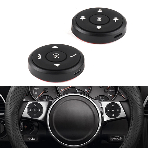 Universal Car Steering Wheel Remote Controller 10 Key Music Wireless DVD GPS Navigation Radio Remote Control Buttons ► Photo 1/6