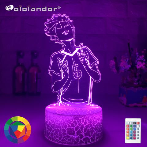 3d Lamp Anime Haikyuu Tendou Satori Light for Kids Child Bedroom Decor Night Light Birthday Gift Manga Gadget Tendou Lamp Haikyu ► Photo 1/6