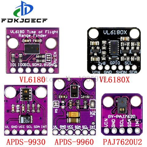 Gesture recognition sensor PAJ7620U2 9 gMesture recognition APDS-9930 APDS-9960 VL6180 VL6180X Range Finder Optical Ranging ► Photo 1/6