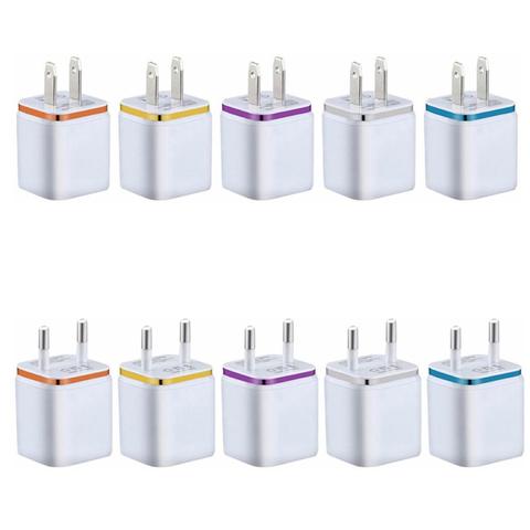 Portable Travel Charger Dual Ports USB Charger Power Adapter 2.1A Fast Charger Adapter for Mobile Phone Wall Charger Adapter ► Photo 1/6