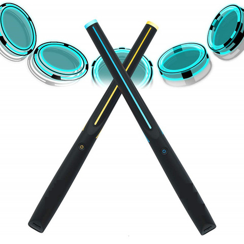 Air Drum Stick Portable Electronic Pocket  Drumset With Light Bluetooth Wireless Connection With Cell Phone Freestyle use ► Photo 1/6