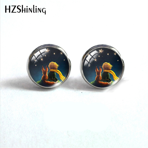 2022 New Arrival Le Petit Prince Round Stud Earring The Little Prince Jewelry Fairy Tale Stainless Steel Womens Earrings ► Photo 1/6