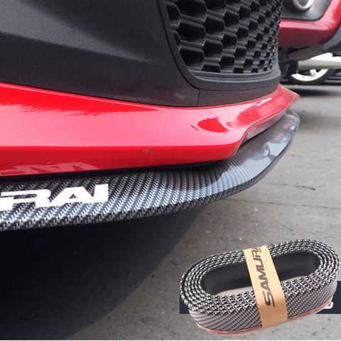 2.5m car bumper lip protector carbon fiber rubber strip for Hyundai ix35 iX45 iX25 i20 i30 Sonata,Verna,Solaris,Elantra ► Photo 1/6