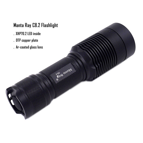 C8.2 XHP70.2 led tactical flashlight cool neutral warm white light 3800LM 26650 18650 camping torch super brightness ► Photo 1/6