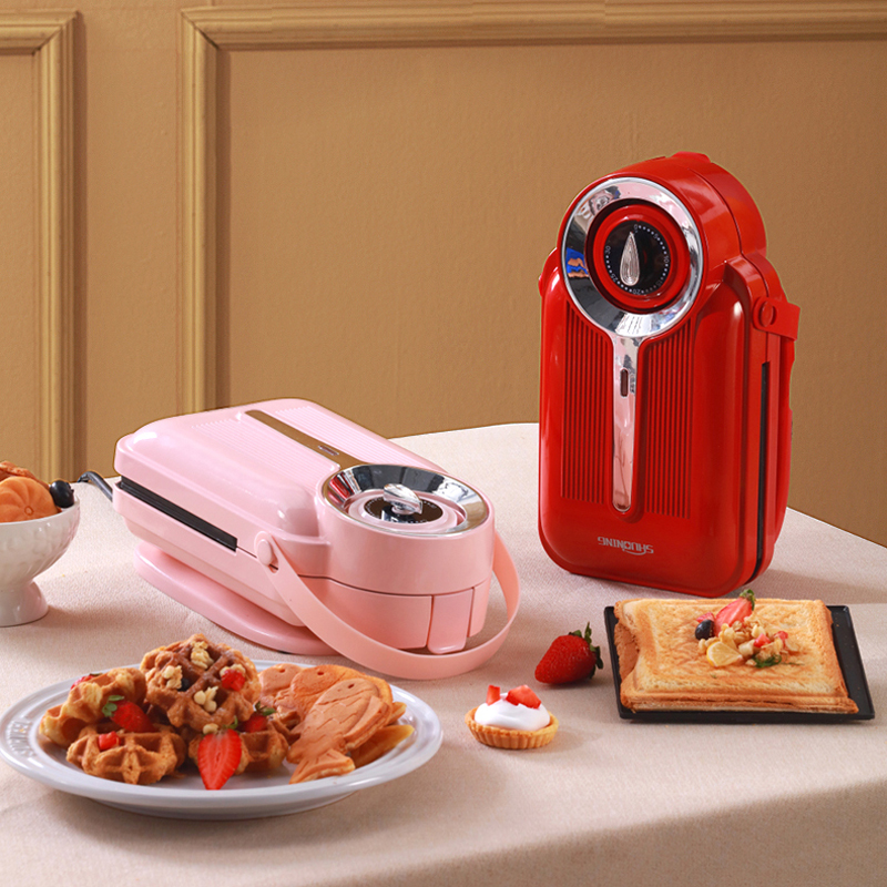 Electric Sandwich Maker Waffle Toaster Baker Breakfast Machine Takoyaki  Pancake Donuts Sandwichera with 1/2/3/