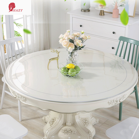 1 5mmpvc Tablecloth Round, Round Glass Table Cover