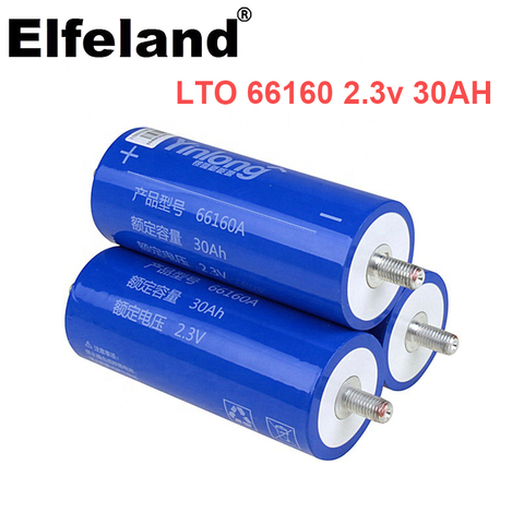 LTO 66160 2.3v 30AH brand new 20000 cycles LTO 66160 lithium titanium oxide battery for 12V 24V Ebilke motorcycle battery pack ► Photo 1/5