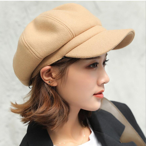 Newsboy Caps New Arrive Women Newsboy Gatsby Cap Octagonal Baker Peaked Beret Driving Hat Female Sunscreen Hats Painter Tour cap ► Photo 1/6