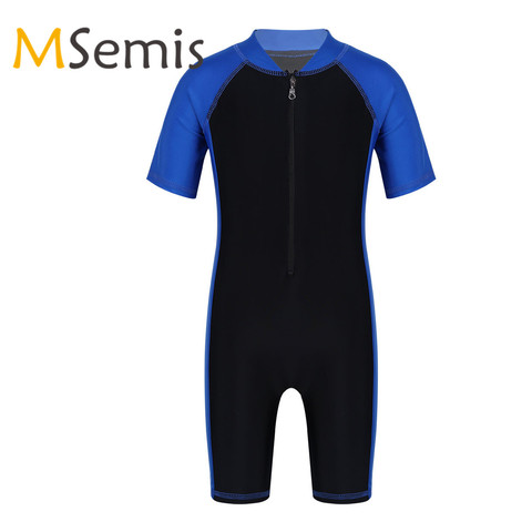 Children's Swimsuits Wetsuit One Piece Rash Guard Swimming Bathing Suit Kids Beachwear Boys Girls Swimwear Surfing Swim Bodysuit ► Photo 1/6