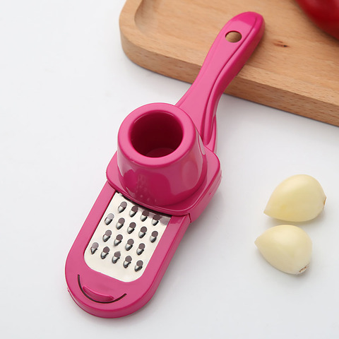 1PC Garlic Press Slicer Home Kitchen Stainless Steel Garlic Slicer Grinder Non-slip Slicing Tool ► Photo 1/6