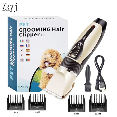 Electrical Dog Hair Trimmer USB Charging Pet Hair Clipper Low-noise Cat Hair Remover pet Grooming Hair shaver Cutter Machine ► Photo 1/6
